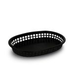 Canasta de Plástico Oblonga Caledonia Negra